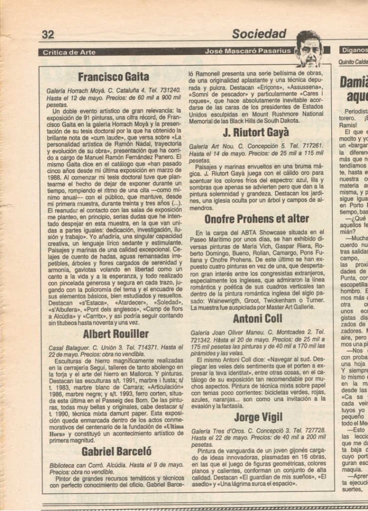 Pàgina de diari de 1988